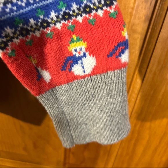 Boden Women’s Christmas Fair Isle Santa/Tree/Snowmen Wool blend Sz XS-EUC - Picture 4 of 9